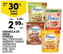 Continente Granola de aveia fitness promoção