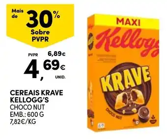 Continente Cereais krave kellogg's choco nut promoção