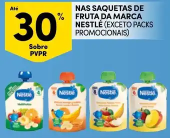 Continente saquetas de fruta da marca nestlé promoção