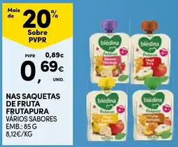 Continente Blédina frutapura promoção