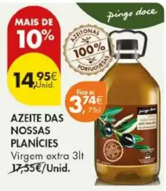 Pingo Doce Azeite das nossas planícies promoção