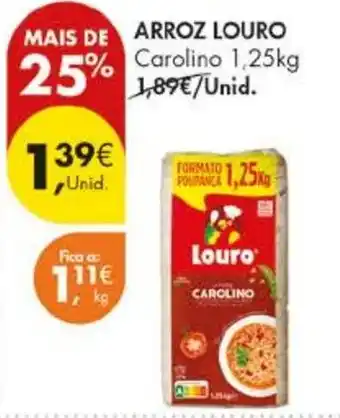 Pingo Doce Arroz louro carolino promoção