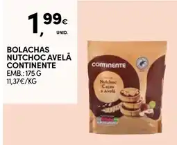 Continente bolachas nutchoc avelã continente promoção