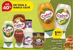 Pingo Doce Calvé molho big crispy promoção