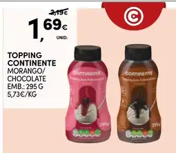 Continente Topping continente morango/chocolate promoção