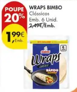 Pingo Doce Wraps Bimbo Clássicos promoção