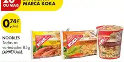 Pingo Doce Noodles marca koka promoção