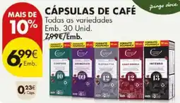 Pingo Doce Cápsulas de café pingo doce promoção