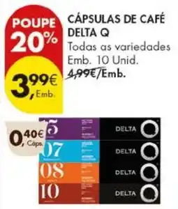 Pingo Doce Cápsulas de café delta q promoção