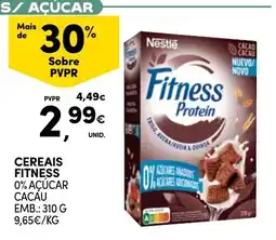 Continente Cereais fitness 0% açúcar cacau promoção