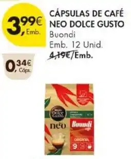 Pingo Doce Cápsulas de café neo dolce gusto buondi promoção