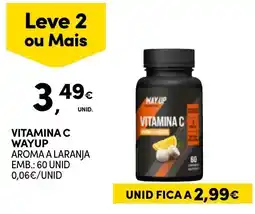 Continente vitamina c wayup aroma a laranja promoção