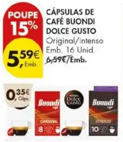 Pingo Doce Cápsulas de café buondi dolce gusto promoção