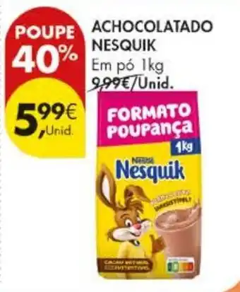 Pingo Doce achocolatado nesquik promoção