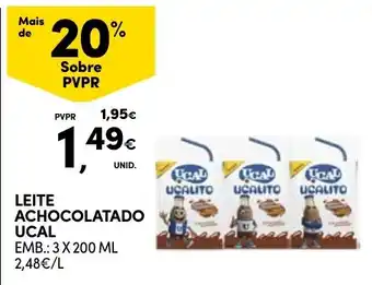 Continente Leite achocolatado ucal promoção