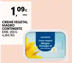 Continente Creme vegetal magro continente promoção