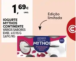 Continente Iogurte mythos continente promoção