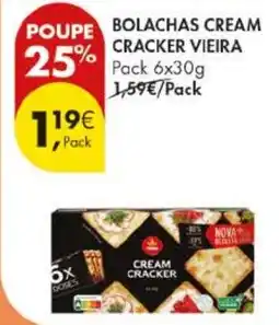 Pingo Doce Bolachas cream cracker vieira promoção