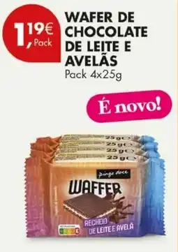 Pingo Doce Waffer de chocolate de leite e avelãs promoção