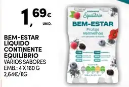 Continente Bem-estar líquido continente equilíbrio promoção