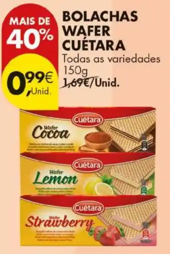 Pingo Doce bolachas wafer cuétara promoção