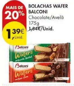 Pingo Doce bolachas wafer balconi chocolate/avela promoção