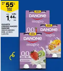 Continente Iogurte líquido magro danone vários sabores promoção