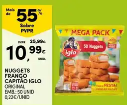Continente nuggets frango capitão iglo original promoção