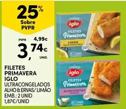 Continente filetes primavera iglo promoção
