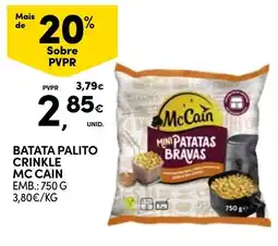 Continente batata palito crinkle mc cain promoção