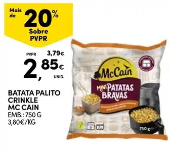 Continente batata palito crinkle mc cain promoção