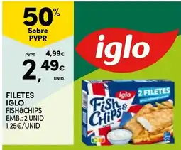 Continente Filetes iglo fish&chips promoção