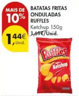 Pingo Doce batatas fritas onduladas ruffles ketchup promoção
