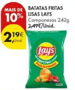 Pingo Doce batatas fritas lisas lays promoção