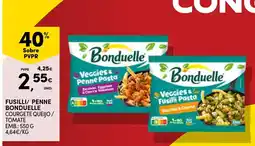 Continente bonduelle fusilli/ penne courgete queijo/ tomate promoção