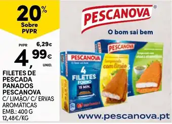 Continente Filetes de pescada panados pescanova promoção