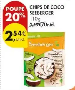 Pingo Doce chips de coco seeberger promoção