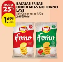 Pingo Doce batatas fritas onduladas no forno lays promoção