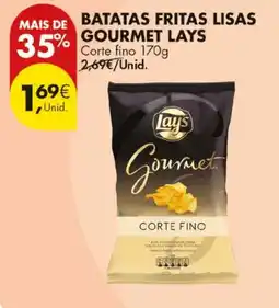 Pingo Doce batatas fritas lisas gourmet lays promoção