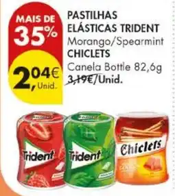 Pingo Doce pastilhas elásticas trident chiclets promoção
