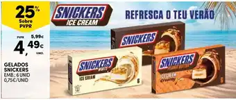 Continente snickers ice cream promoção