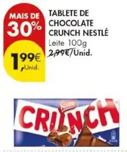 Pingo Doce Tablete de chocolate crunch nestlé promoção