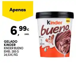 Continente Gelado kinder kinder bueno promoção