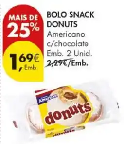 Pingo Doce Bolo snack donuts americano c/chocolate promoção