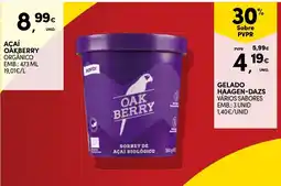 Continente Açaí oakberry promoção
