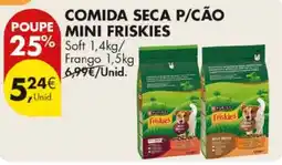 Pingo Doce comida seca p/cão mini friskies promoção