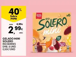 Continente Gelado mini solero red berries promoção