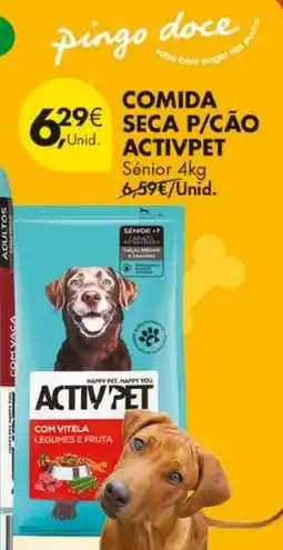Pingo Doce Comida seca p/cão activpet promoção