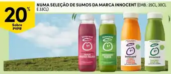 Continente Numa seleção de sumos da marca innocent promoção