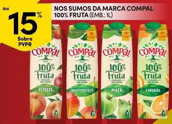 Continente Compal 100% Fruta promoção
